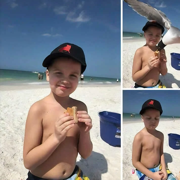Beautiful photos of tourists enjoying a beach vacation.