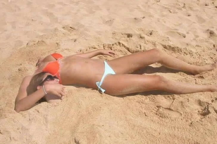 Holidaymakers did not expect the beach to be so