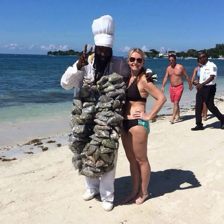 Holidaymakers did not expect the beach to be so