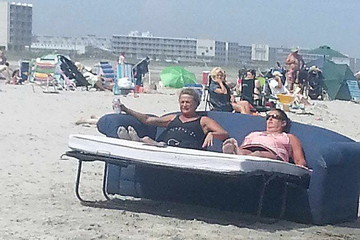 You'd never guess these photos were taken on the beach
