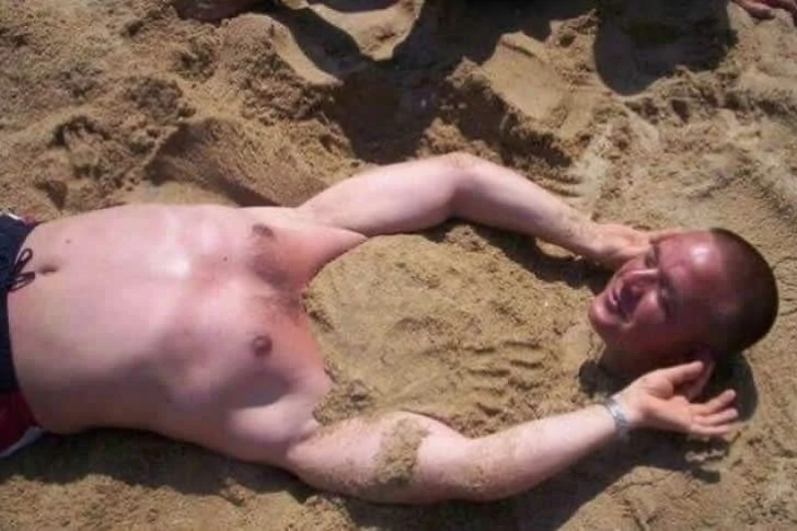 This is a beach scene you've never seen before.