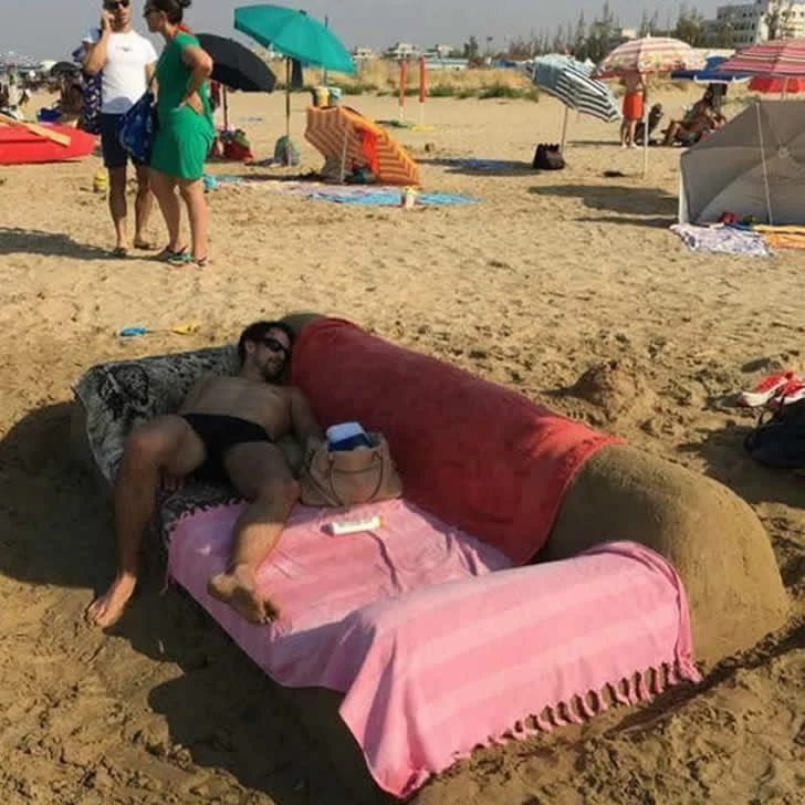 This is a beach scene you've never seen before.