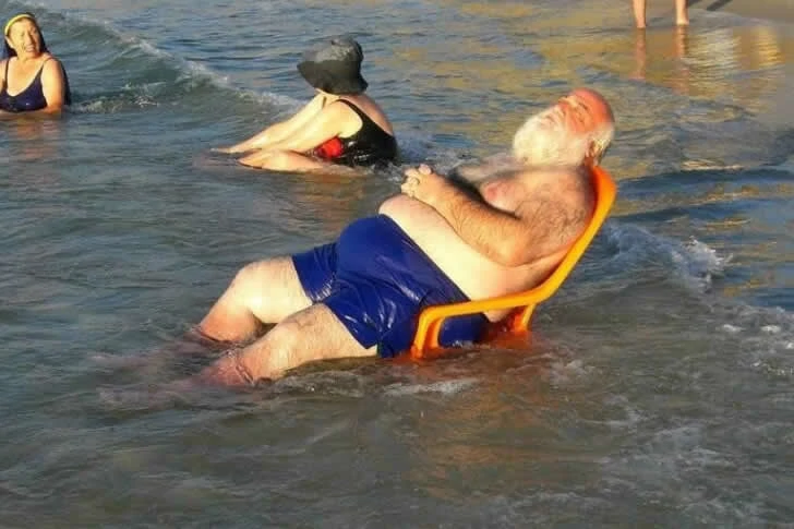 This is a beach scene you've never seen before.
