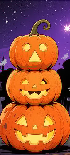 Cartoon Pumpkin Heads