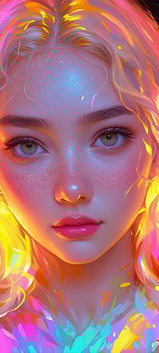 Neon Girl Wallpaper