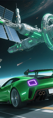 Green Galaxy Rider