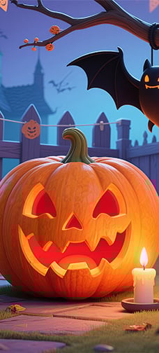 Cartoon Halloween Pumpkin Lantern