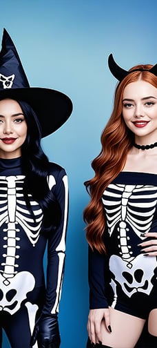 Skeleton Clothes Beauty Wallpaper