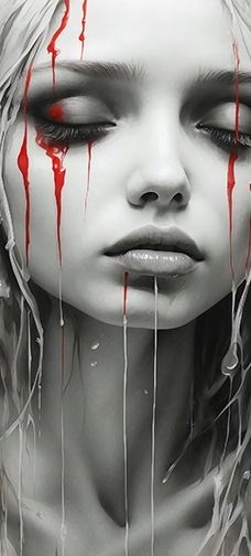 Rain Tears Girl Wallpaper