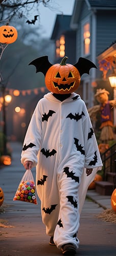 Walking Pumpkin Head Boy