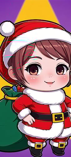 Cartoon Christmas Dress Up Girl