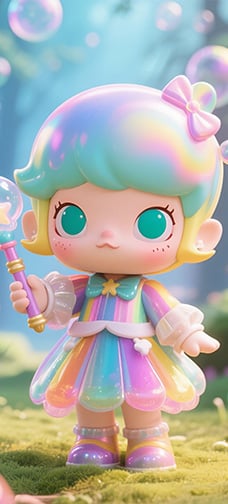 POP MART Dolls Blowing Bubbles of Color