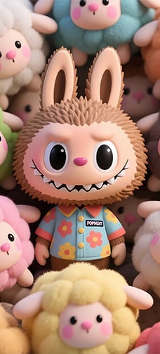 ZIMOMO Amid Colorful Sheep