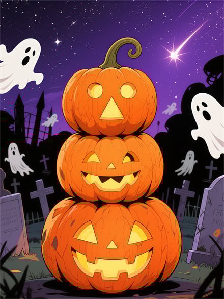 Cartoon Pumpkin Heads