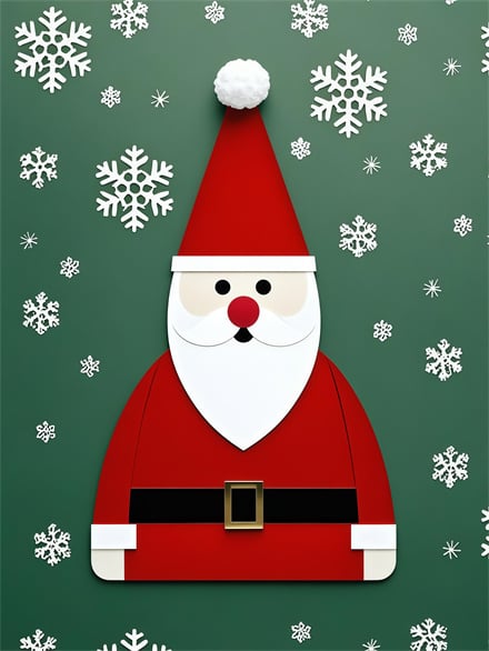 Santa Claus Card Wallpaper