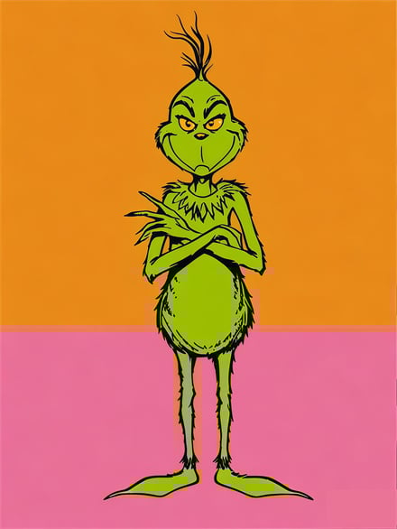 The Grinch Sketch Art Wallpaper