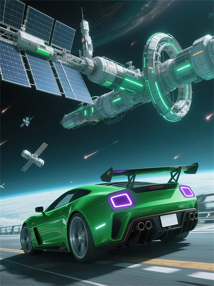 Green Galaxy Rider