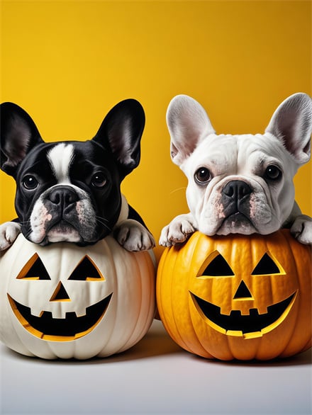 Puppy And Pumpkin Wallpaper