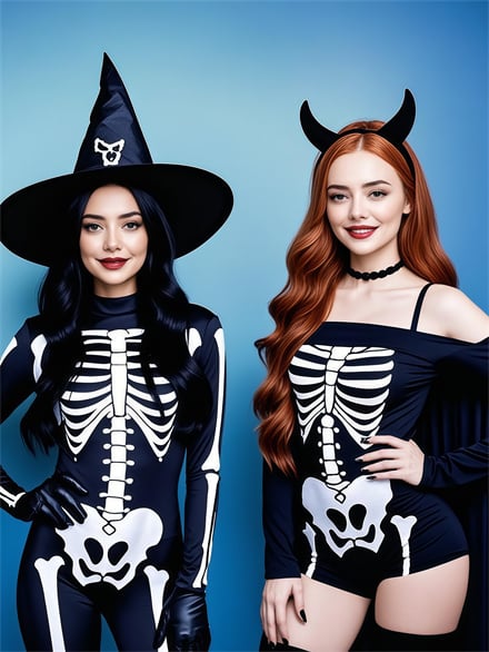 Skeleton Clothes Beauty Wallpaper