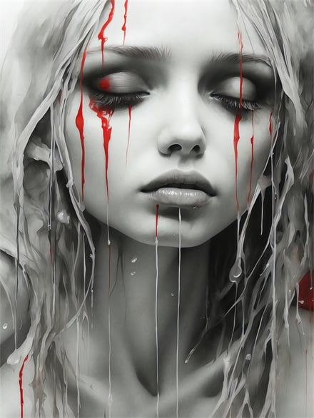 Rain Tears Girl Wallpaper