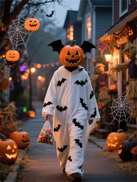 Walking Pumpkin Head Boy