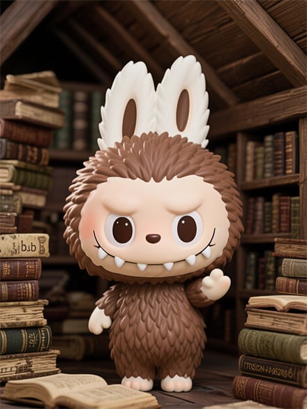 LABUBU’s Cozy Bookstore Moment
