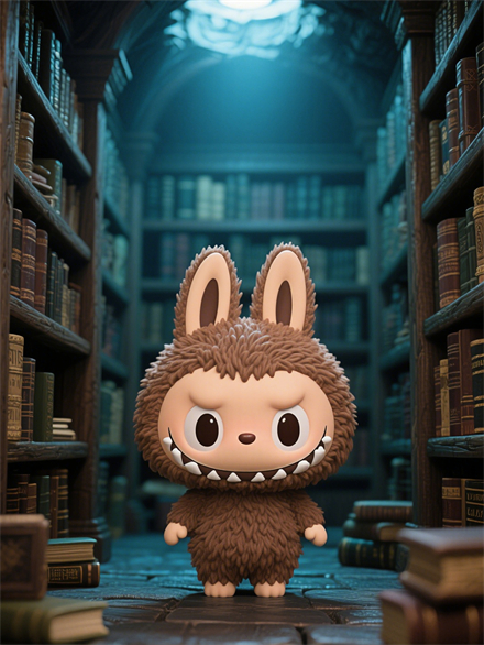 LABUBU’s Bookcase Adventure