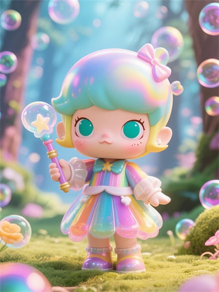 POP MART Dolls Blowing Bubbles of Color