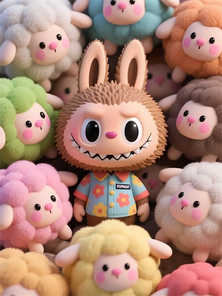 ZIMOMO Amid Colorful Sheep