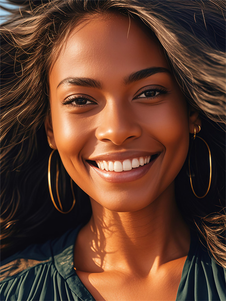 Black Woman With Big White Teeth